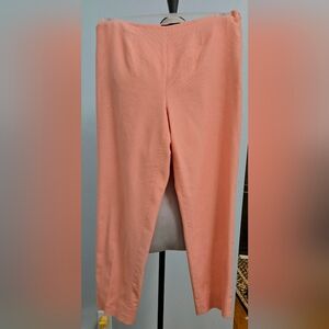 Piazza Sempione "Audrey" Italian slacks peach geometric design 26 ins. 31 waist